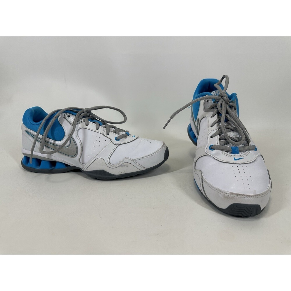 Nike Training Reax Rockstar 2 White Blue Women's‎ Size 8 Running Shoes